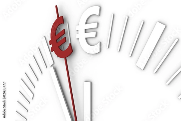 Obraz Euro Uhr