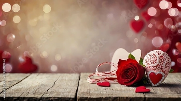 Obraz Valentine day background 