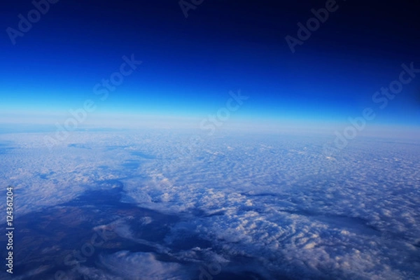 Fototapeta 地平線　アメリカ上空