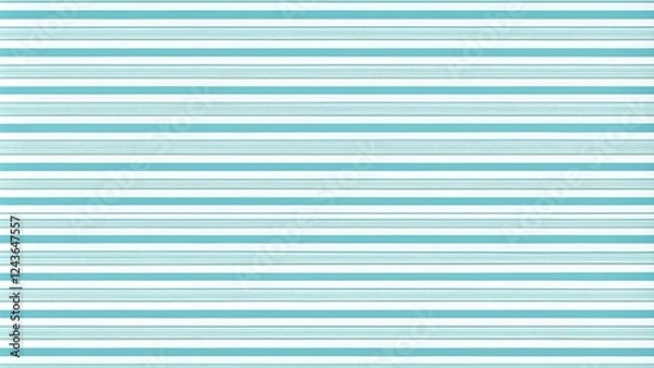 Fototapeta Seamless Teal and White Horizontal Stripe Pattern Design for Fabric, Wallpaper, and Wrapping Paper