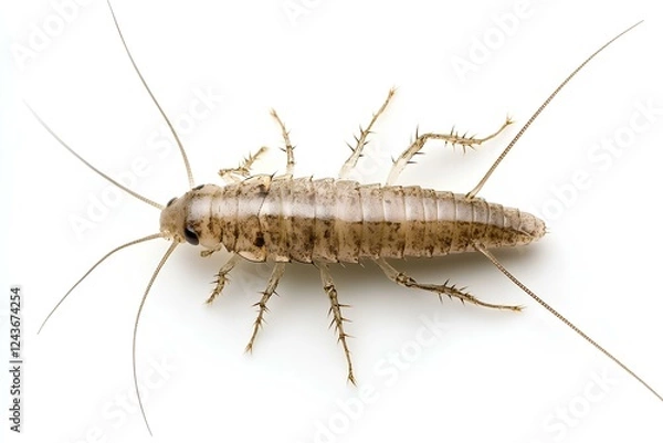 Obraz silverfish isolated on white background 