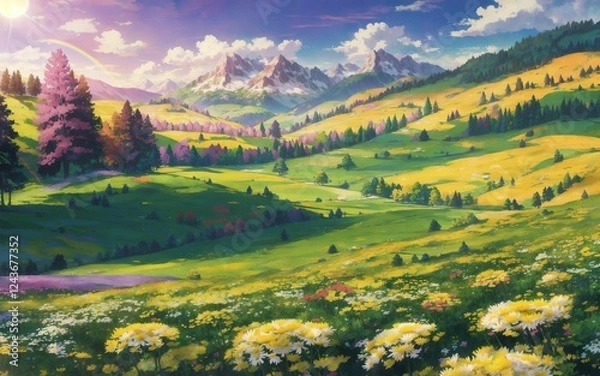 Obraz mountain landscape in the summer