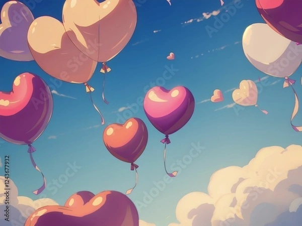 Fototapeta seamless pattern with balloons