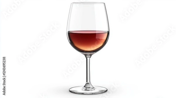 Obraz empty wine glass isolated on transparent background
