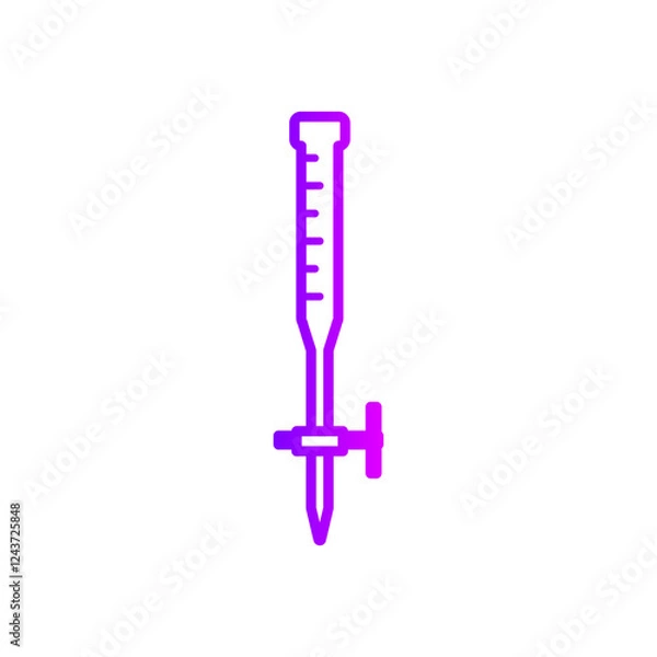 Fototapeta buret gradient icon