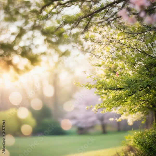 Obraz Spring day scenery봄날의 풍경 Generative AI
