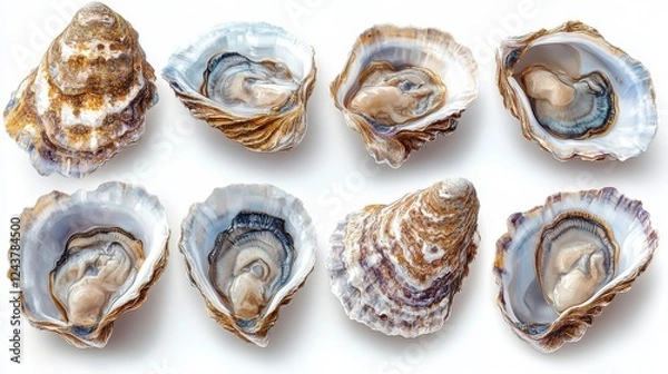 Obraz oysters isolated on transparent background