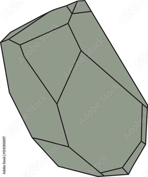 Obraz Grey Rock with Black Line