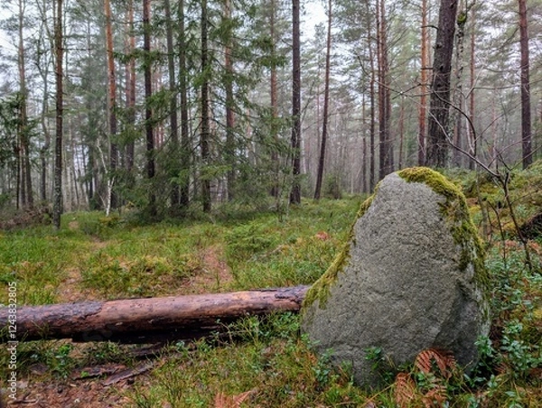 Fototapeta Stone and trees