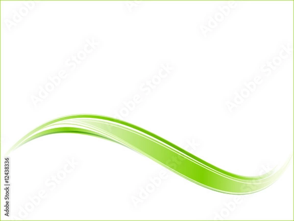 Fototapeta Green ecology wave