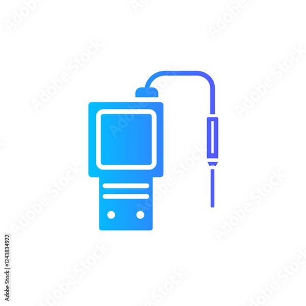 Fototapeta ph meter gradient icon