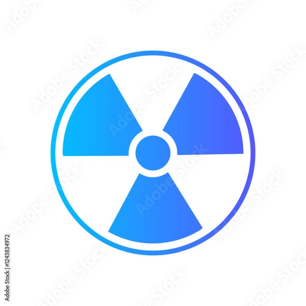 Fototapeta radioactive gradient icon