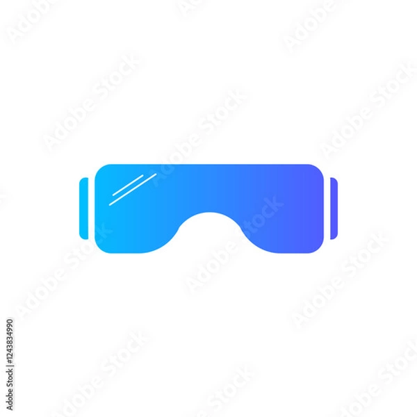 Fototapeta safety goggles gradient icon