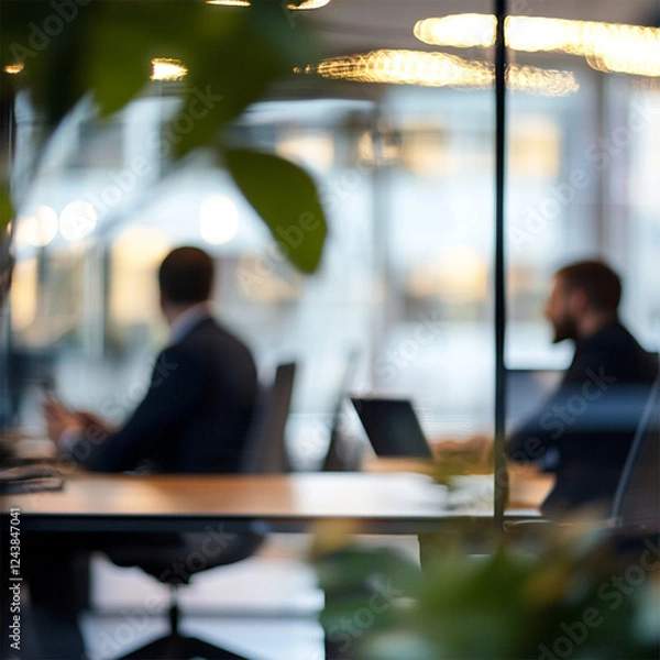 Obraz Office background with space for ad text