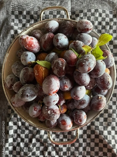 Obraz Zwetschgen im Sieb