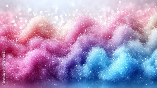 Obraz Glittering pastel cloudscape abstract background