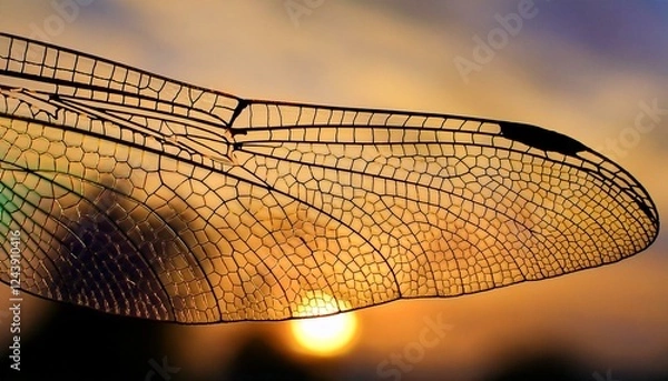 Obraz Dragonfly Wing Texture