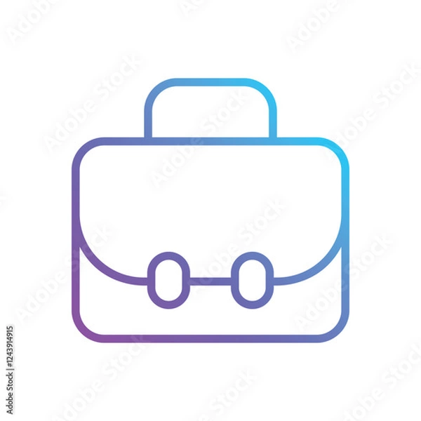 Obraz Briefcase vector icon