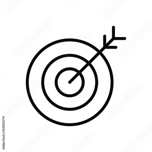 Obraz Target vector icon