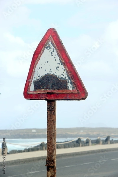 Obraz Rostiges Verkehrsschild