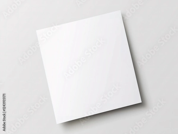 Fototapeta Empty White Paper Note Template in Vector Format