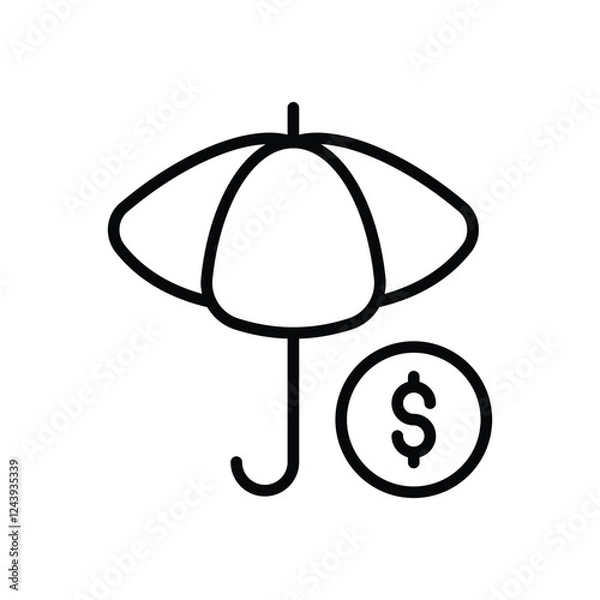 Obraz Business Insurance vector icon