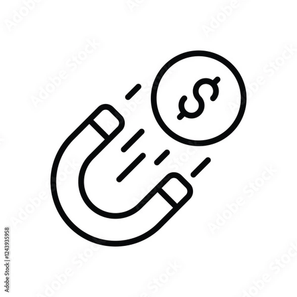 Fototapeta Attract vector icon