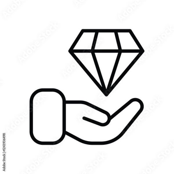 Obraz Diamound  vector icon