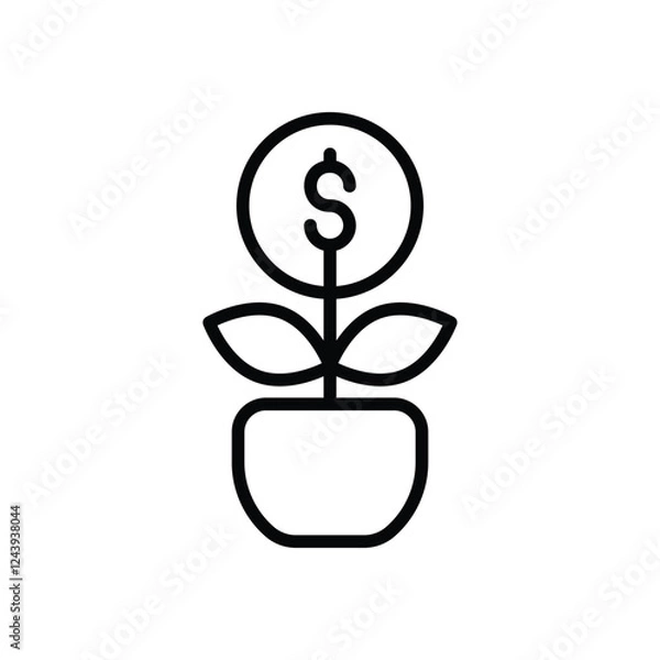 Obraz Growth vector icon