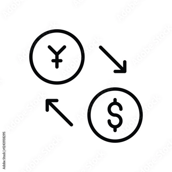Obraz Money Exchange vector icon