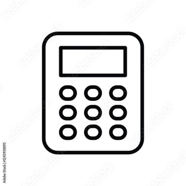 Obraz Calculator vector icon