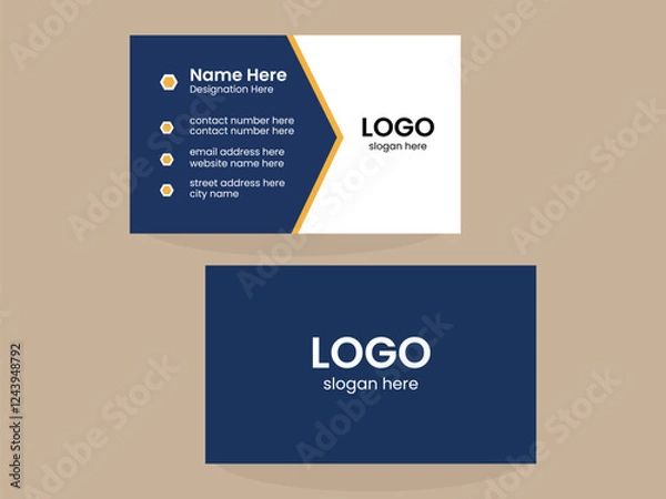 Obraz modern business card template and Business Card Design