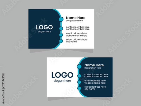 Obraz business card template and Business Card Design