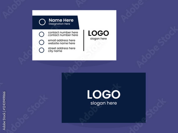 Obraz website template design, Business Card Design