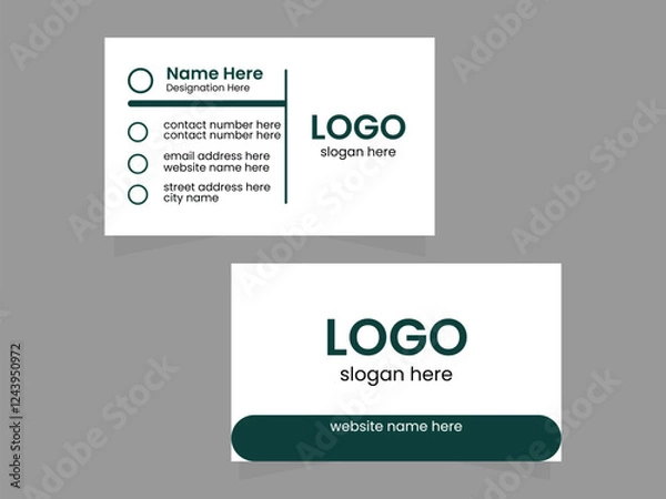 Obraz web design template, Business Card Design mockup