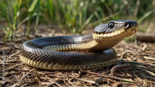 Fototapeta snake in the grass