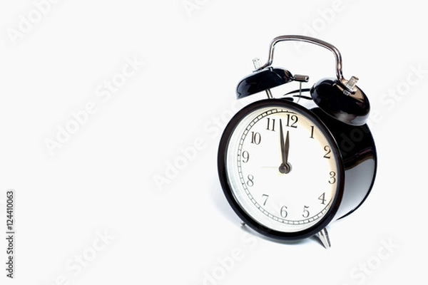 Obraz Alarm clock isolated on white background.