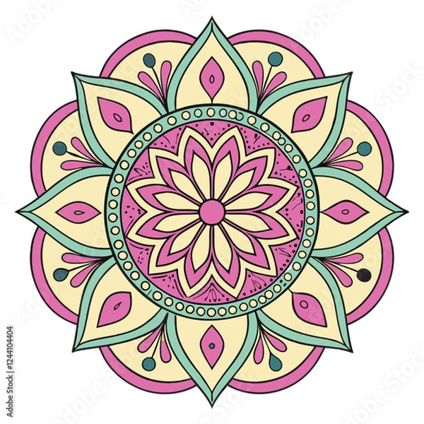 Fototapeta colourfull mandala design