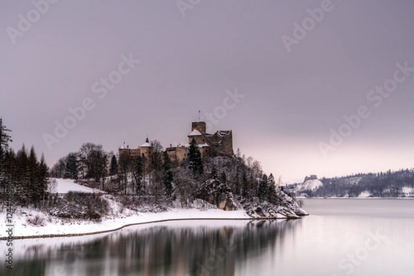 Fototapeta Pieniny , góry, zima, śnieg, Karpaty, mgły, Tatry, Dunajec