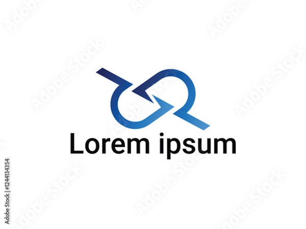 Fototapeta Digital Data Logo Design, Connect Logo Design.