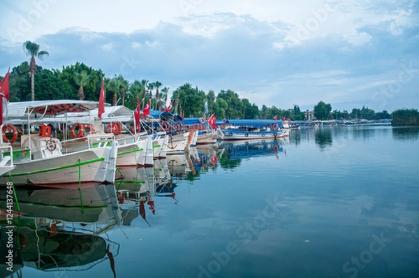 Fototapeta Riverside view in Dalyan of Turkey.