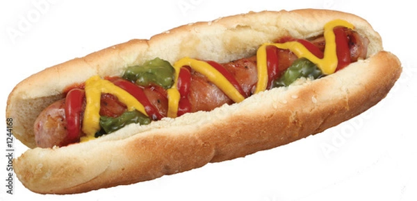 Fototapeta delicious hot dog