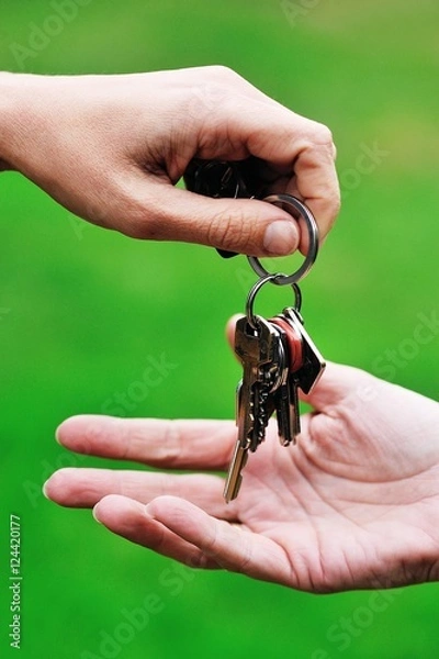 Obraz Entrega de llaves de una casa