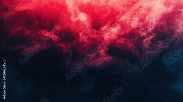 Fototapeta Abstract dark red and black smoky gradient with soft ethereal texture