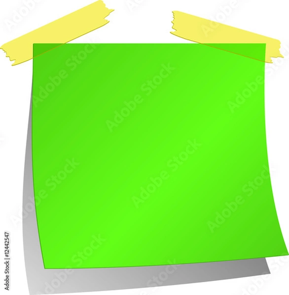 Fototapeta Post it vert