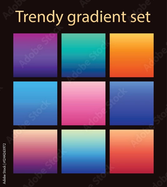 Fototapeta set of colorful banners