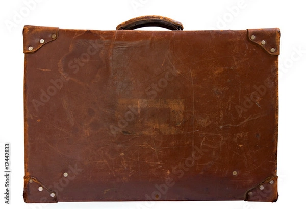 Obraz vintage leather suitcase