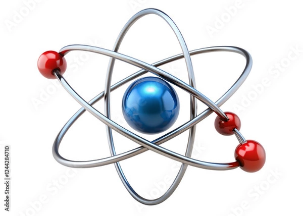 Obraz atom icon isolated on white background