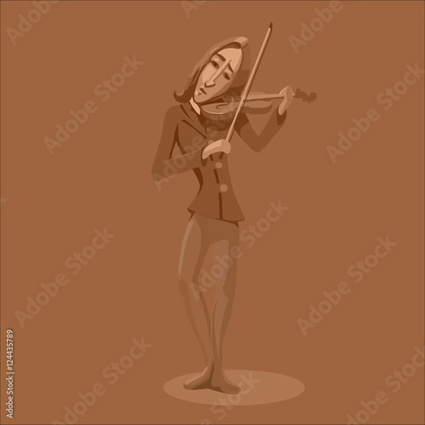 Obraz Vintage violinist playing.