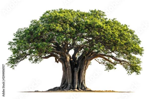 Fototapeta Majestic tree growth nature landscape green environment serenity isolated on transparent background